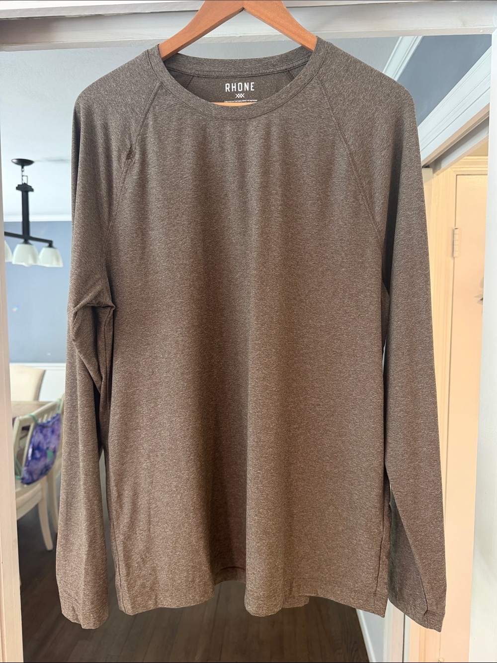 Men’s RHONE Reign Long Sleeve Shirt - Olive Green